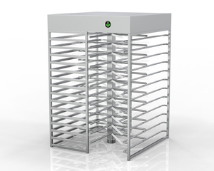 Portone completo del controllo di accesso del tornello di altezza di sicurezza con l'impronta digitale e il codice QR Scanner controllo di accesso del braccio di goccia - Product Image 2