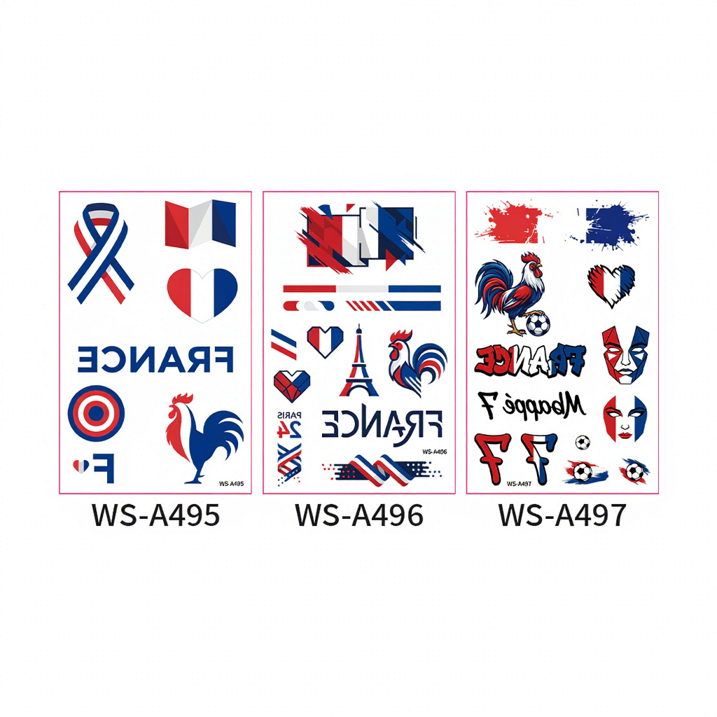 Bandera francesa ws-a495-497-3 piezas/juego