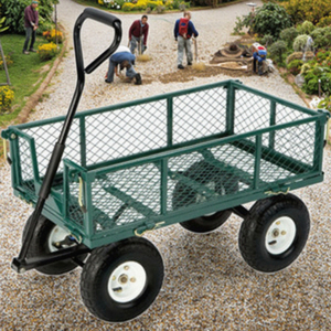 Tc1840a רשת גן טרולי גן עגלת שירות מתקפל עם צדדים נשלפים 10 אינץ '3.50-4 אינץ' גלגל פנאומטי - Product Image 6