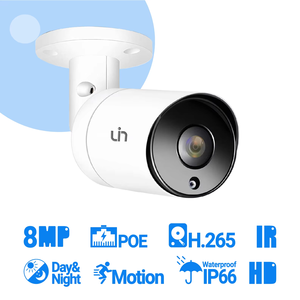 Uin 4K HD PoE IP casa e centro commerciale universale fotocamera Bullet con visione notturna all'aperto H.265 telecamera di rete Ipy-b718sf2W - Product Image 4