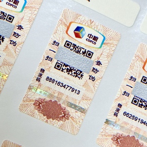 Waterproof Square QR <strong>Code</strong> Sticker with Custom Anti-Counterfeiting Printing - Product Image 4