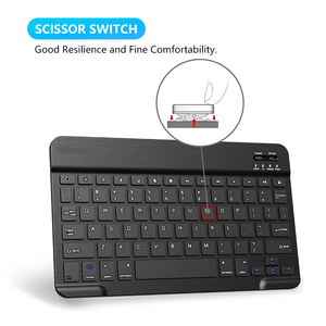 Barato 78 teclas Mini teclado Touchpad portátil USB3.0 inalámbrico BT Split Gaming teclado instrumentos para tableta computadora ROHS - Product Image 4