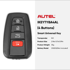 AUTEL IKEYTY8A4AL 4 düğmeler 315/433 MHz akıllı anahtar - Product Image 6