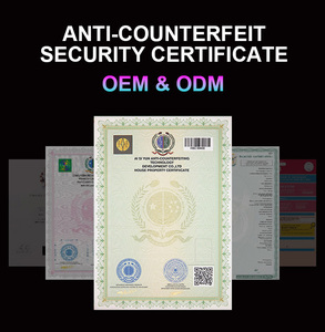 Tùy chỉnh giấy chứng nhận an ninh chống giả Watermark giấy A4 <span class=keywords><strong>K</strong></span>ích thước vàng dập nóng giấy chứng nhận An Ninh - Product Image 3