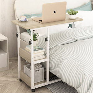 Trabajo en casa, cama de madera de escritorio del ordenador portátil fijo extraíble altura ajustar la computadora de escritorio de café desayuno mesa de servicio - Product Image 2