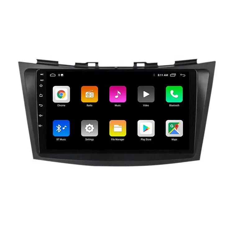 Android 12.0 9 ''Autoradio Video Stereo GPS Wifi BT USB 2.5D Touchscreen für Suzuki Swift 2011-2016 FM AM WIFI