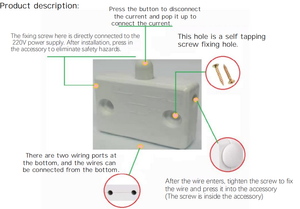 Công tắc tủ quần áo Cửa cảm ứng Bật/tắt đèn Bàn cạnh giường ngủ Tủ rượu Điều khiển cửa 110V 15A Trắng/Đen Bán hàng trực tiếp - Product Image 5