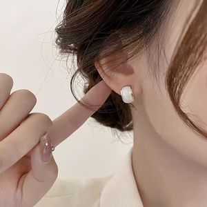 2024 New Popular Hotan <strong>Jade</strong> Earrings 925 Pure Silver Ear Studs for Women High <strong>Class</strong> Small Crowd Luxury Earrings - Product Image 4