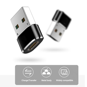 C型适配器C型USB C母头至USB2.0 USB 2.0 A公OTG转换器适配器