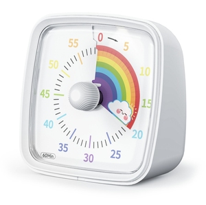 Timer visivo silenzioso con luce notturna-Strumento di gestione del tempo del conto alla rovescia di 60 minuti per la casa, la scuola e il lavoro - Product Image 6