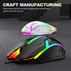 Accessori V1 a buon mercato Mouse cablato Mouse per Computer 7 luci colorate Led 1200DPI gioco ottico Mouse Mouse USB per PC Computer giocatore - Product Image 4