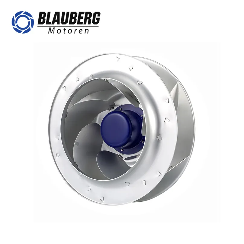Blauberg 400mm 230v 고속 저소음 브러시리스 냉각 공기 청정기 ec 네일 테이블 용 후방 원심 팬
