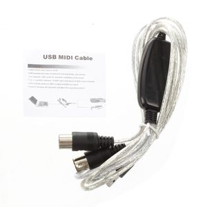 Convertidor de Cable USB a MIDI, 2 en 1, para sintetizar música, estudio, teclado, interfaz, adaptador de enchufe de Cable, 16 canales - Product Image 6