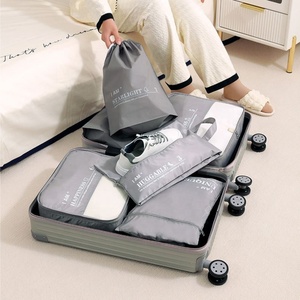 Đóng Gói Du Lịch 8 Pcs Cubes Set Có Thể Gập Lại Vali Organizer Trọng Lượng Nhẹ Hành Lý Lưu Trữ Túi - Product Image 3