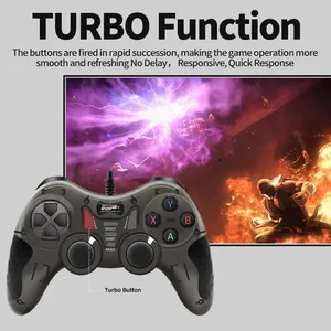 Gamepad per ps3 Controller cablato per PC Win7/8/10 Turbo Joystick per playstation3 2 vibratore 5 in 1 controllo di gioco per TV a vapore - Product Image 3
