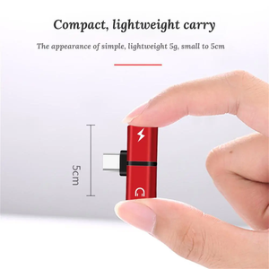 PSDA 3D Mobile Phone <strong>2</strong> <strong>in</strong> <strong>1</strong> SplitterAudio Charging Adapter for Headphone Splitter Adapter Converter - Product Image 2