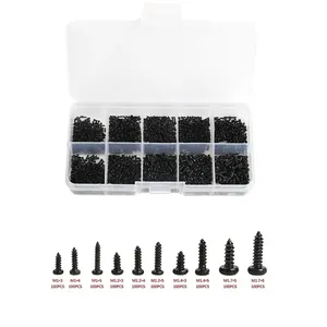 1000 adet kendini vurarak vidalar PA M1 M2 M1.4 M1.7 Phillips yuvarlak tava kafa dizüstü bilgisayar küçük vida - Product Image 2