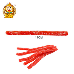 中国批发三种糖衣彩虹带甘草软糖酸条 - Product Image 6