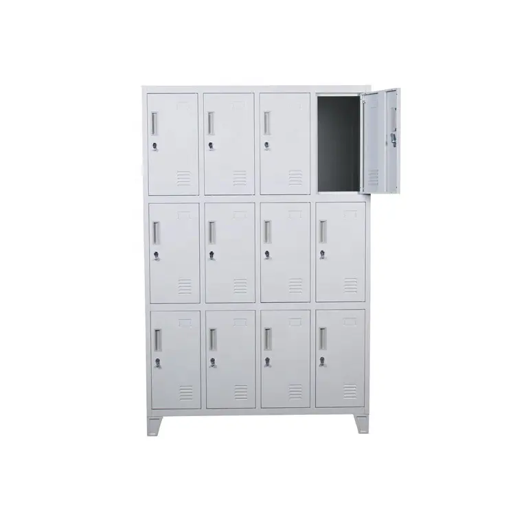 Factory Sell 12 Doors Locker Steel Staff Wardrobe Locker Cabinet