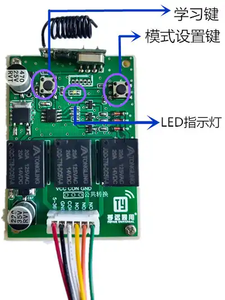 Receptor de puerta de garaje automático Control remoto dual Unti-Replication Código indefinido Material de metal y plástico Código rodante HCS - Product Image 5