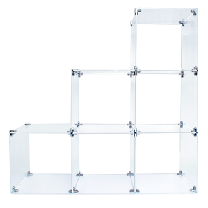 Cubos de caja de exhibición Modular de acrílico transparente ajustables y cambiables a medida para almacenamiento en el hogar - Product Image 2