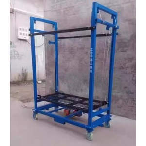 Nova 380V Elétrica Lifting Plataforma para Decoração Interior e Exterior Elevada Andaimes de Aço com Wire Rope Sling Tipo