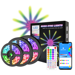 Tcwin çoklu renk akıllı havai fişek Led ışıkları su geçirmez IP65 renk değiştirme güçlü yapıştırıcı 10X0.5m adresli şerit ışık - Product Image 1