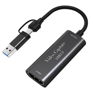 2 in 1 HDTV to USB3.0 TYPE C Audio Video <strong>Adapter</strong> Capture Connector 4K 60HZ <strong>Usb</strong> c to HdTV Docking <strong>Adapter</strong> Cable for Computer - Product Image 6