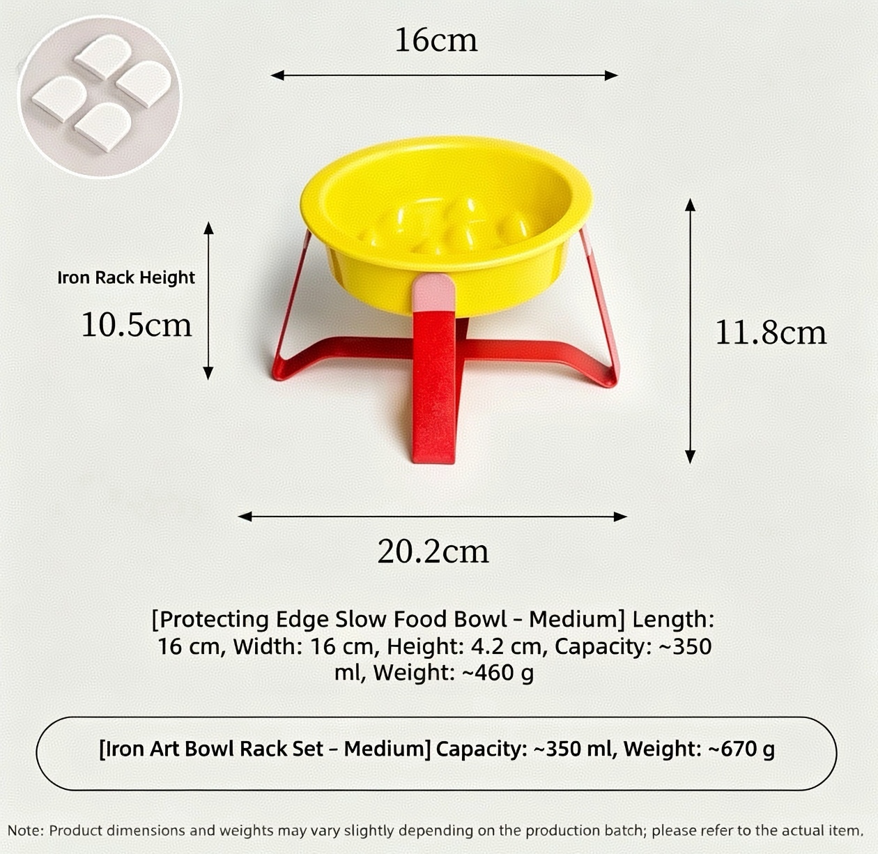 Cadre en fer jaune + rouge + étui en silicone