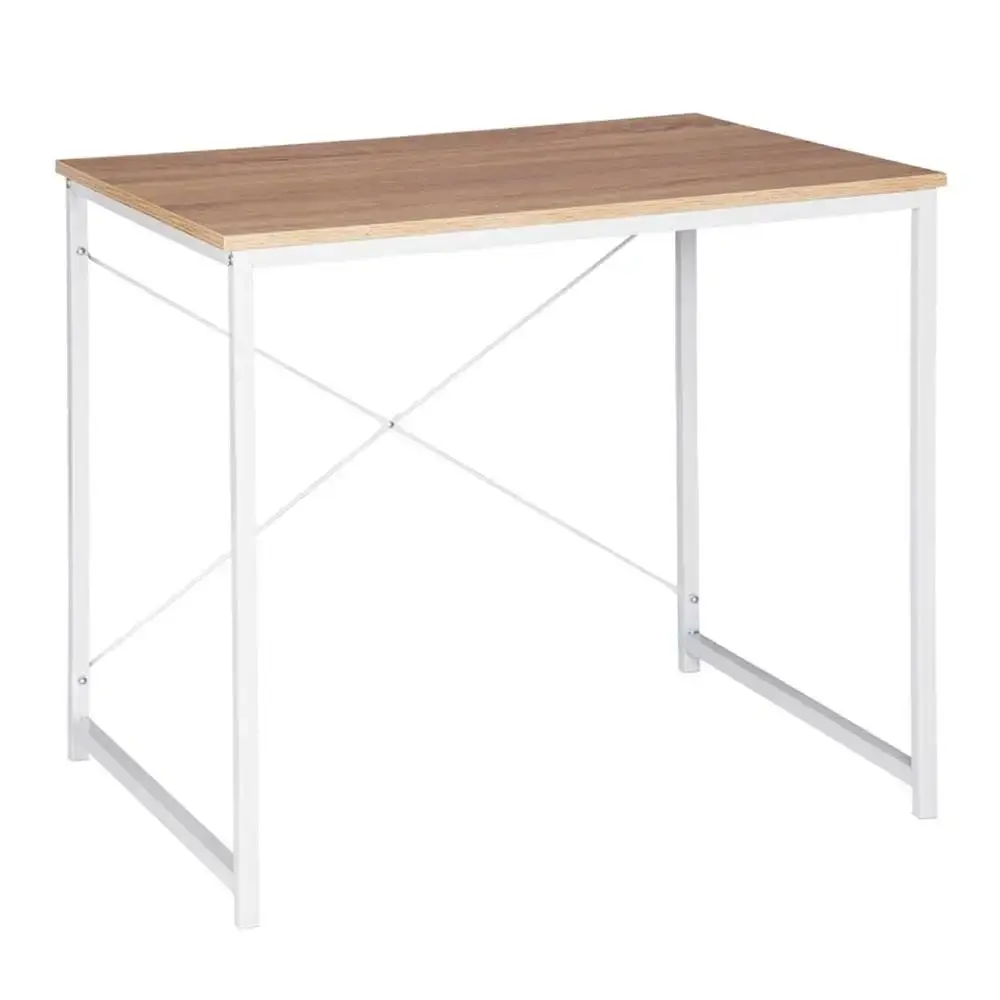 NBHY di alta qualità Home Office semplice struttura in metallo legno scrivania scrivania da tavolo