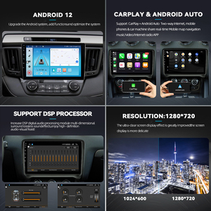 Android 12 Car Radio GPS Navigation DVD Player Stereo Multimedia Audio System for Ford <strong>Fiesta</strong> 2009-2014 with Carplay DSP DAB - Product Image 6