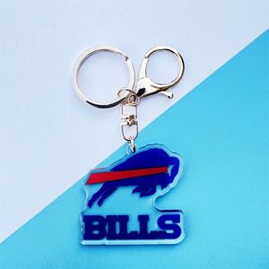 批发定制设计NFL球队标志钥匙扣32美国足球队标志，包括牛仔法案KC金属合金搪瓷