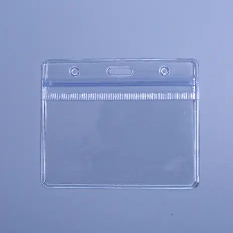 Protetor de cartão de pvc, 4x3, plástico macio, transparente, macio, à prova d'água, porta-cartão, emblema, venda imperdível