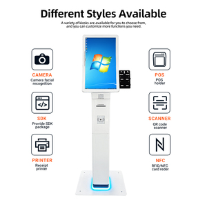 Custom Automatic <strong>Queue</strong> <strong>Manage</strong> <strong>System</strong> 23.6/32 Inch Capacitive Curved Touch <strong>Display</strong> Printer <strong>Queue</strong> Kiosk for Government Hall