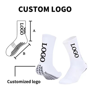 Booserica עידן גברים של גברים אתלטי גרביים האחיזה עיצוב מותאם אישית לוגו non-החלקה גרביים כדורגל כדורגל צוות נגד ריח גרביים - Product Image 2