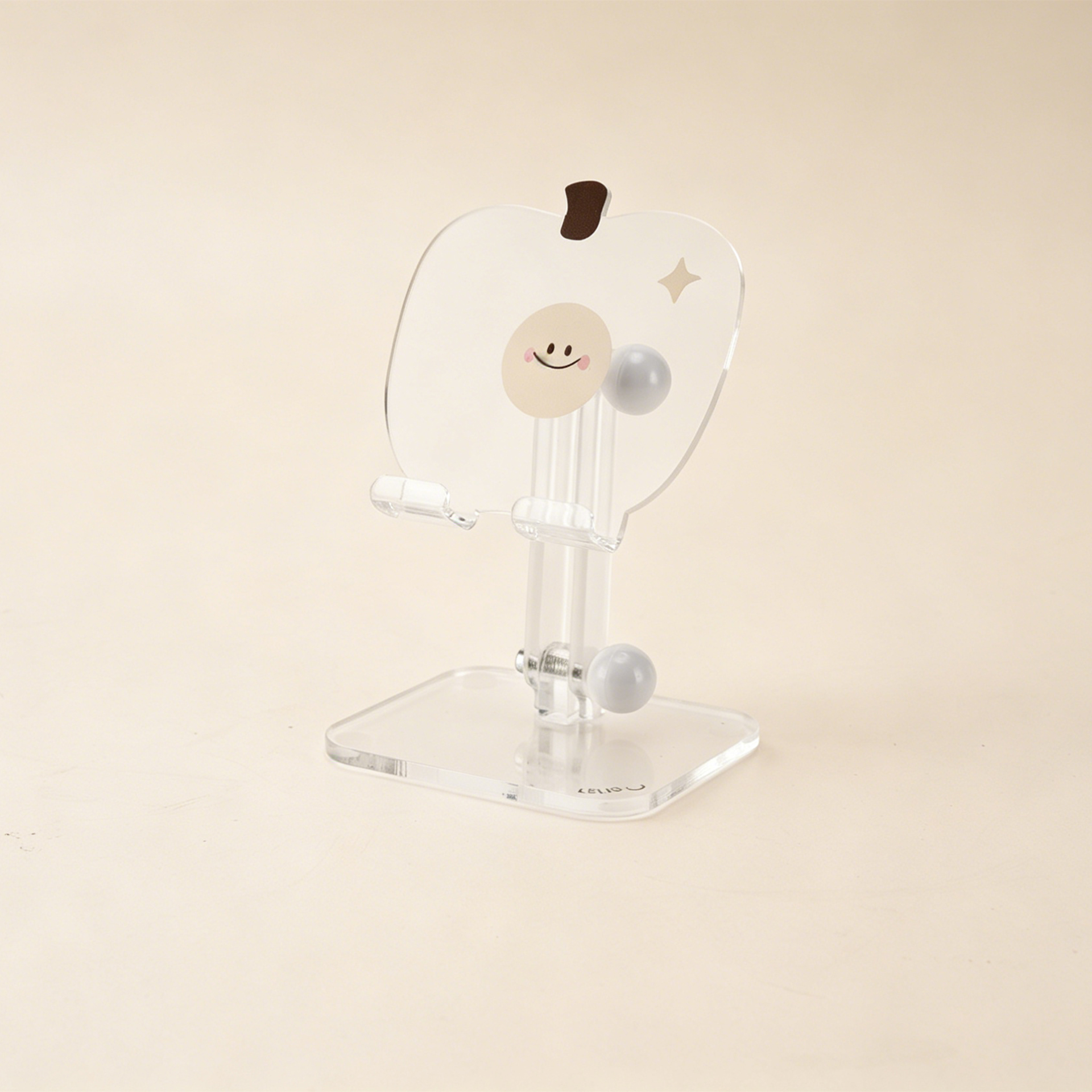 Cute transparent apple head