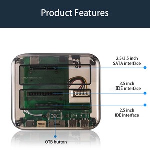 Hard Disk Base <strong>USB</strong> <strong>3.0</strong>/Type C to SATA/<strong>IDE</strong> HDD Enclosure for 2.5/3.5 Inch Hard Drive Docking Station M2 TF SD Slot for TV Laptop - Product Image 4