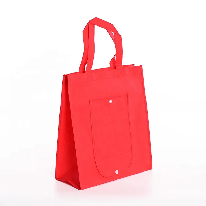 Складная складная сумка для покупок, полипропиленовая Нетканая многоразовая Экологически чистая Нетканая сумка-шоппер из нетканого материала