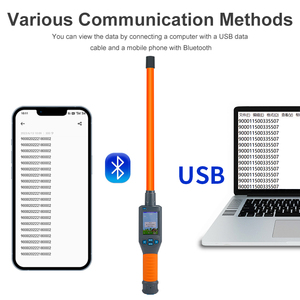 Long Range Handheld Animal Chip Reader Blauer Zahn 134,2 kHz LF HDX FDX-B RFID Animal Ear Tag Tracking Scanner - Product Image 3