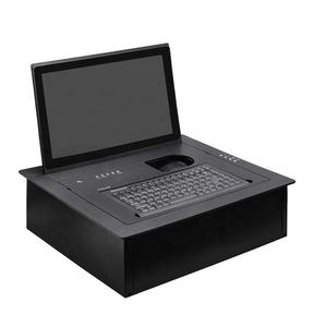 Motorized <strong>LCD</strong> Flip-Up <strong>Monitor</strong> with Keyboard and Mouse for <strong>Video</strong> Conferencing for Conference Rooms and Systems - Product Image 1