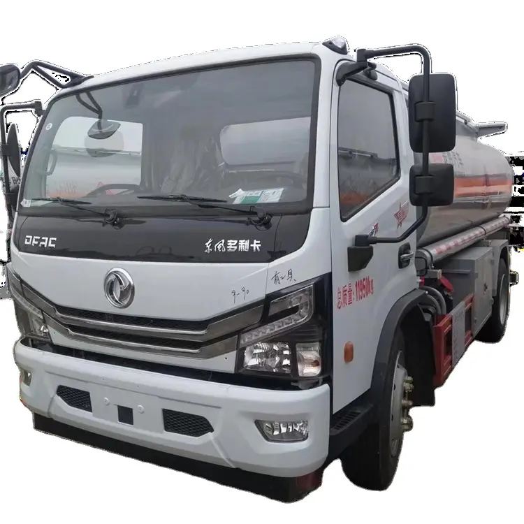 Di alta qualità Dongfeng D7 di buona qualità 9.9cbm 8ton 165hp camion di rifornimento di carburante cisterna camion mobile-cisterna nuovi camion usati