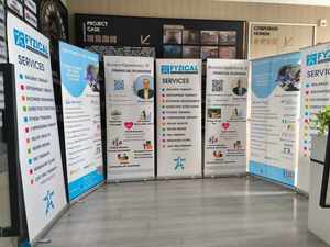 Tốt Nhất Bán Cổ Điển Nhôm Có Thể Thu Vào Roll-up Tiếp Thị Biểu Ngữ Kakemono Quảng Cáo Nền Biểu Ngữ Đứng - Product Image 3