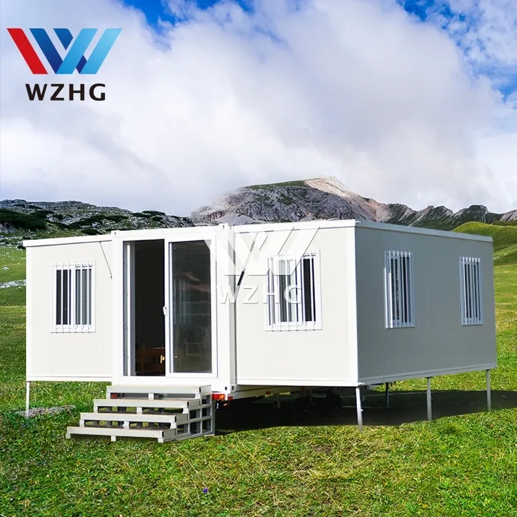 Popular de alta calidad innovador modular fuera de la red un marco prefabricado 1-3 dormitorios casa kit precio wzh casa contenedor expandible