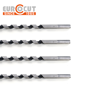 EUROCUT Bohrer Broca yüksek karbon çelik 4 "burgu Bit Hex Shank burgu ahşap matkap ucu derin delik için