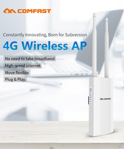 Comfast OpenWrt 300Mbps กลางแจ้ง CPE WIFI 4G LTE โมเด็มเราเตอร์พร้อมช่องใส่ซิมการ์ด CF-E5ใช้งานทั่วโลก