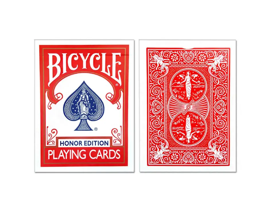 Bicycle Rider Back Naipes Cartas de póquer de índice estándar Accesorios mágicos rojos y blancos Show Cards Juegos de mesa