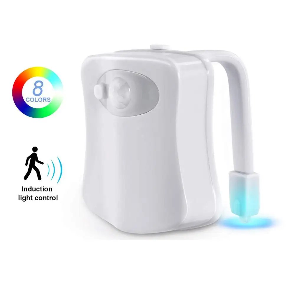 PIR Motion Sensor Wc Sitz Neuheit LED lampe 8 Farben Auto Ändern Infrarot Induktion licht Schüssel Für Bad beleuchtung