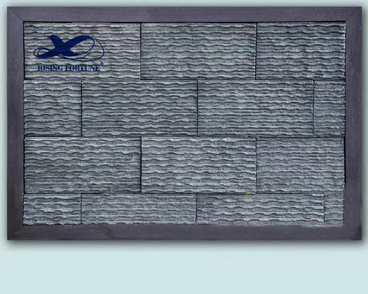 Pietra naturale economica moderna della cultura dell'ardesia dell'impiallacciatura delle mattonelle all'ingrosso per il rivestimento della parete delle case