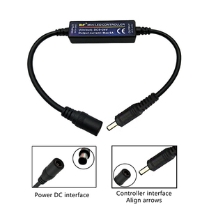 14-клавишный Мини светодиодный контроллер-DC 5-24 В 6A PWM диммер с радиочастотным пультом дистанционного управления, штекер для одноцветной светодиодной 5050 полосы - Product Image 2