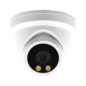 תמיכת OEM 5MP POE ip מצלמה חיצונית צריח מצלמה בצבע מלא H.265 WDR <span class=keywords><strong>2.8</strong></span> עדשה קבועה F1.0 מובנה זיהוי תנועה מיקרופון P2P